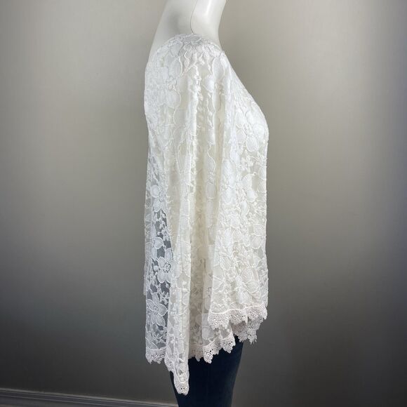 Vintage Retro ONESIZE  Lace Romantic Bohemian Poncho - Picture 5 of 8